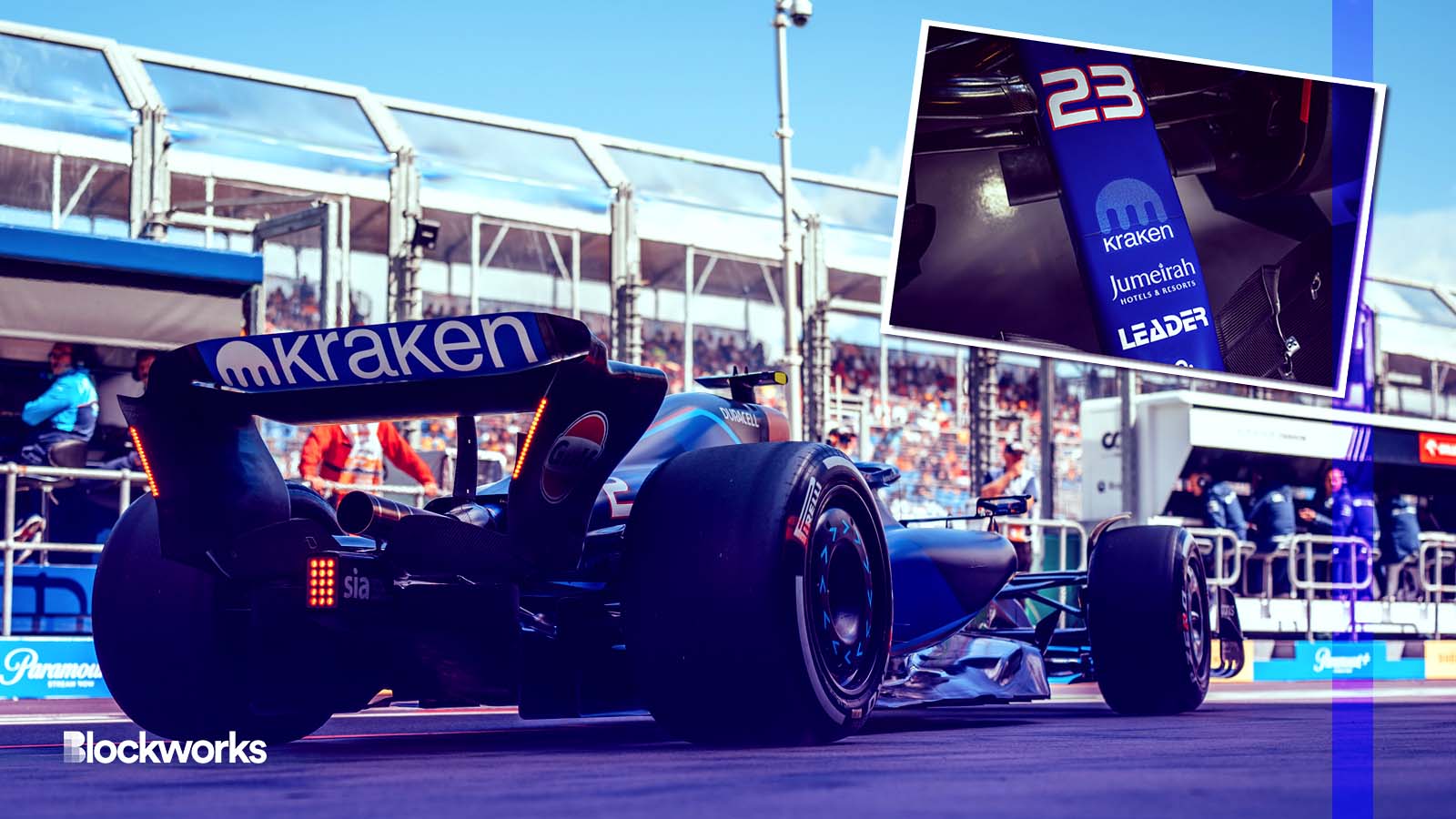 Bitcoin White Paper Sets a Kraken Pace at F1 Australian Grand Prix -  Blockworks