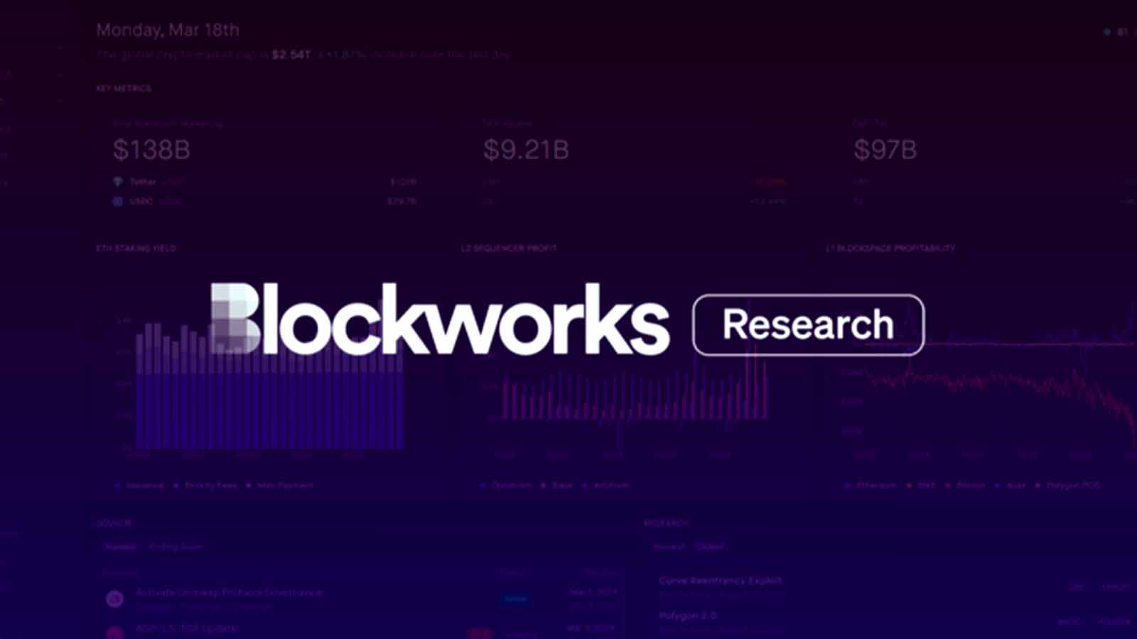 Blockworks Research unveils new all-encompassing digital asset information  platform